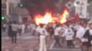 精霊船が全焼 長崎伝統の精霊流し