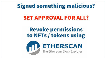 Signed "SetApprovalForAll"? Here