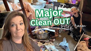 We Took EVERYTHING Out! | Girls’ Room Clean Out