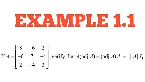 Example 1.1|TN 12th chapter-1|APPLICATION OF MATRICES AND DETERMINANTS|