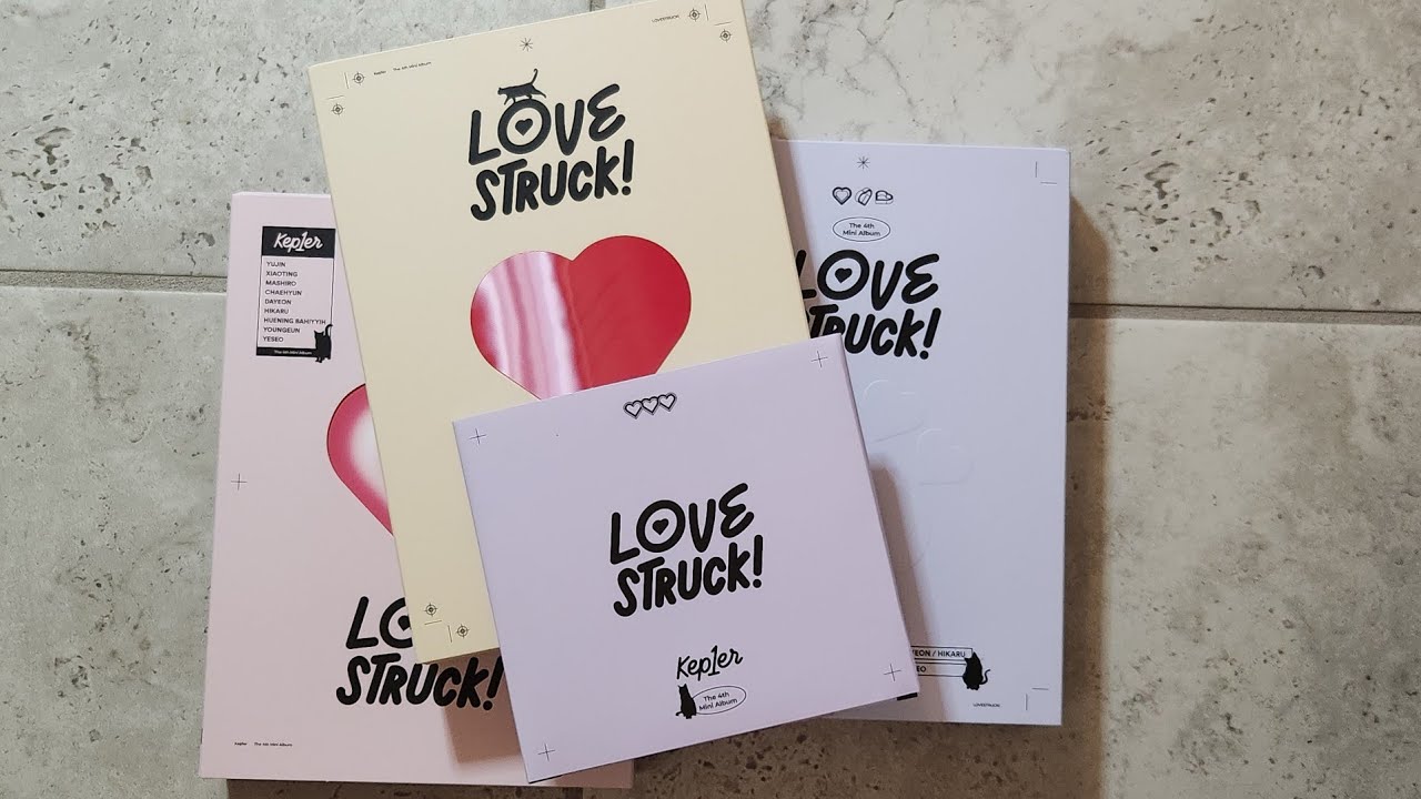 Kep1er LOVESTRUCK! 4th Mini Album (3 versions + Bahiyyih Digipack)