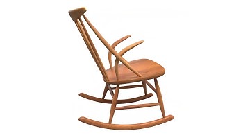 Wooden Chair 3D Model