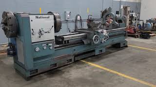 National 33″ x 120”- 9″Hollow spindle Oil Field Lathe