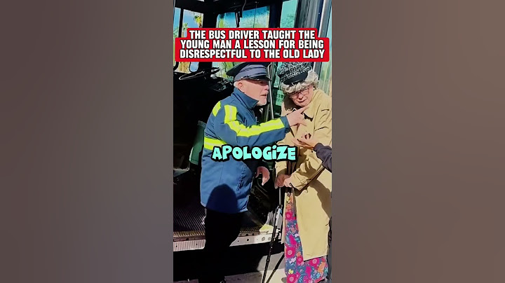 The Bus Driver Taught the Young Man a Lesson for Being Disrespectful to the Old Lady