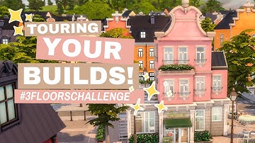 touring ✨ YOUR ✨ builds | The Sims 4 Shell Challenge (#3FloorsChallenge)