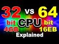 32 vs 64 bit CPU (Processor), Computer, Phone, Operating System(OS) (Hindi) | Kshitij Kumar