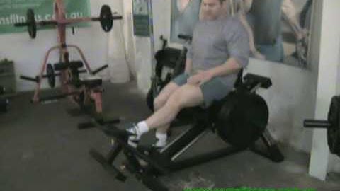 Lunges on the Powertec Compact Leg Sled at www.samsfitness.com.au