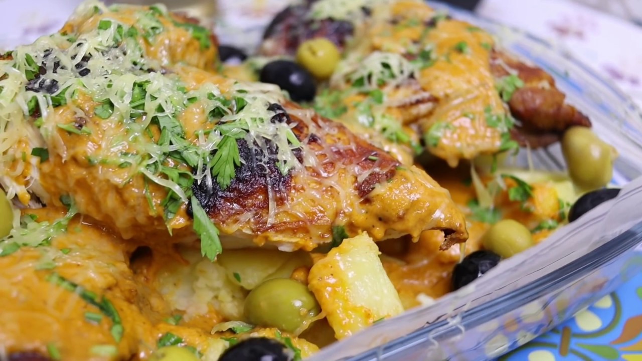ألذ دجاج محمر 🍗مع بطاطا 🍟و صلصة خرافية🍯 أحسن من المطاعم و طريقة جديدة فالتصوير واش رأيكم