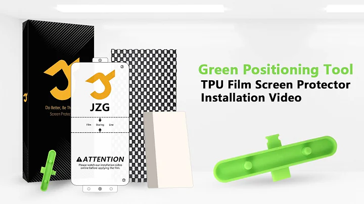 JZG TPU Film Screen Protector Installation Video with Positioning Tool (For all phone models)