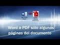 Convertir documento Word a PDF