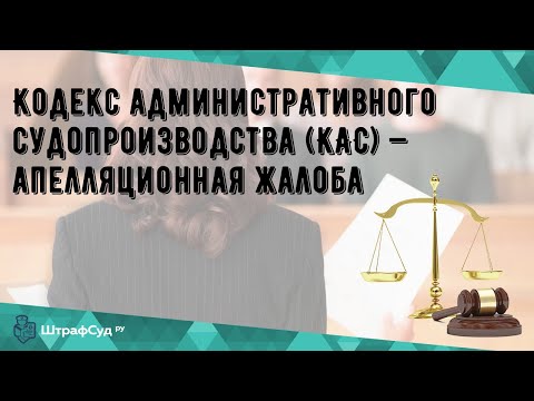 Кодекс административного судопроизводства (КАС) — апелляционная жалоба