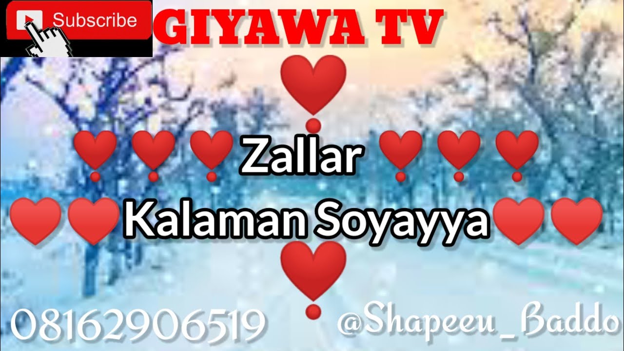 Zallar Kalaman Soyayya Masu Sanya-ya Zuciyar Masoya By Shapeeu_Baddo
