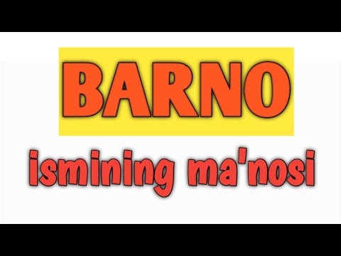 BARNO ismining ma'nosi