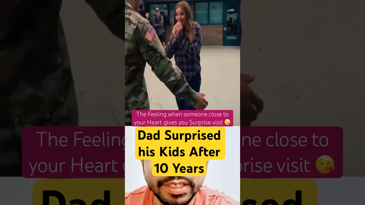 Dad Surprised his Kids After 10 Years!