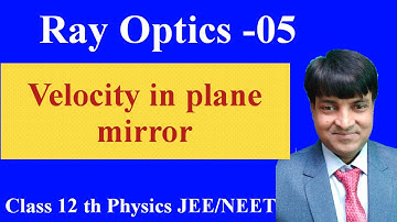 Velocity of object in Plane Mirror | velocity of image in plane mirror | find velocity of the image