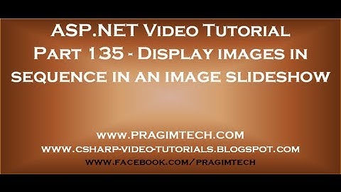 Display images in sequence in an image slideshow   Part 135