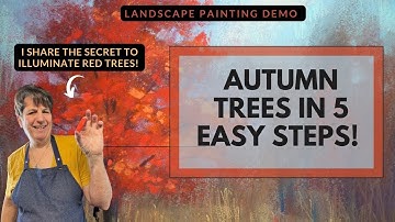 How to Paint Autumn Trees in 5 Easy Steps: Pastel Landscape Demo