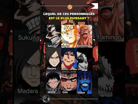 QUI EST LE PLUS PUISSANT ? (Sukuna, Majin Vegeta, Guts...)