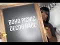 Boho picnic decor haul im launching my plus size boutique 