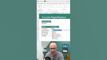 ✅ Función REGEXREPLACE en #excel - Reemplaza texto