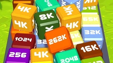 Merge Cube 2048 3D - ASMR Gameplay (Cubes Math, Level Up NumberBlocks Jelly Balls) Inka Kubes