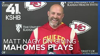 Chiefs QB coach Matt Nagy reflects on Mahomes' pre-draft visit