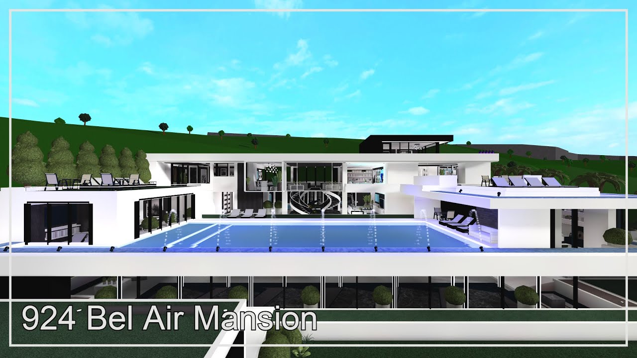 [] 924 Bel Air Mansion [] Speed Build 1/3 [] Bloxburg