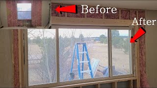 How To Install A Large Window From A Small Window  DIY Window Install Guide!