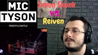 REIVEN vs SIMON SKUNK - Mic Tyson 2019 (Ottavi di Finale, Turno 4) | Freestyle Battle REACTION