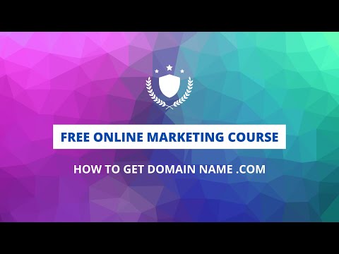 01 How to get domain name .com