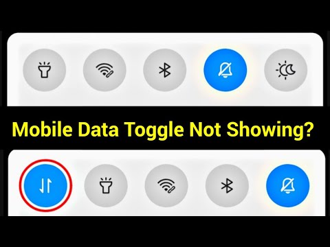 mobile data missing from notification panel | mobile data button not ...