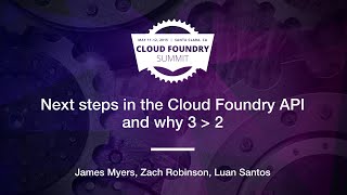 Rev-Next steps in the Cloud Foundry API and why...