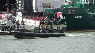 Shipspotting RHIB Motorboot Defensie op de maas bij Cuijk 23 Juli 2026