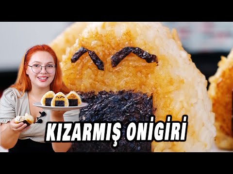 KIZARMIŞ ONİGİRİ TARİFİ 🍙 JAPONYA'NIN KIZARMIŞ LEZZET ÜÇGENLERİNİ YAPIYORUM 😋