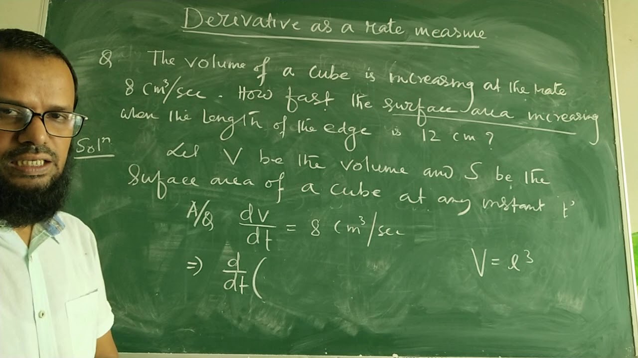 Derivative as a rate measure # lecture 01 - YouTube