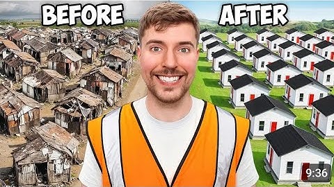 I Built 100 Houses And Gave Them Away! @MrBeast Mr beast new video