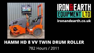 2011 Hamm HD 8 VV Twin Drum Roller