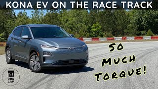 One Lap in the Hyundai Kona Electric on The Race Track!