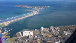 Flight Landing at Boston Logan Airport - Aerial View of Boston - Stadt-City Channel