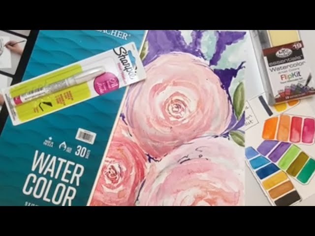 Testing WALMART Watercolor Papers! Bee Paper - Grumbacher - Canson