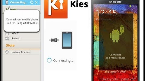 Samsung Kies - Backup & Restore Samsung Galaxy/Note Data