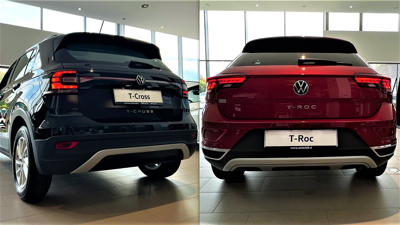New Volkswagen TROC 2023 vs New Vw TCross 2023 Comparison by Supergimm YouTube