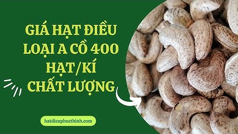 Hạt điều bình phước giá bao nhiêu năm 2024