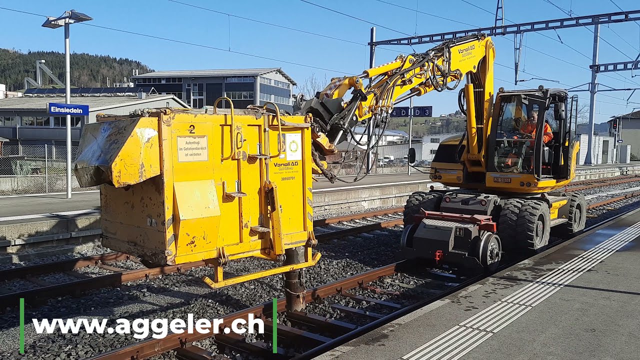 Mecalac Bagger 216MRail F r Den Gleisbau Zweiwegebagger Gleisbagger 