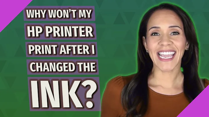 Why won't my HP printer print after I changed the ink?