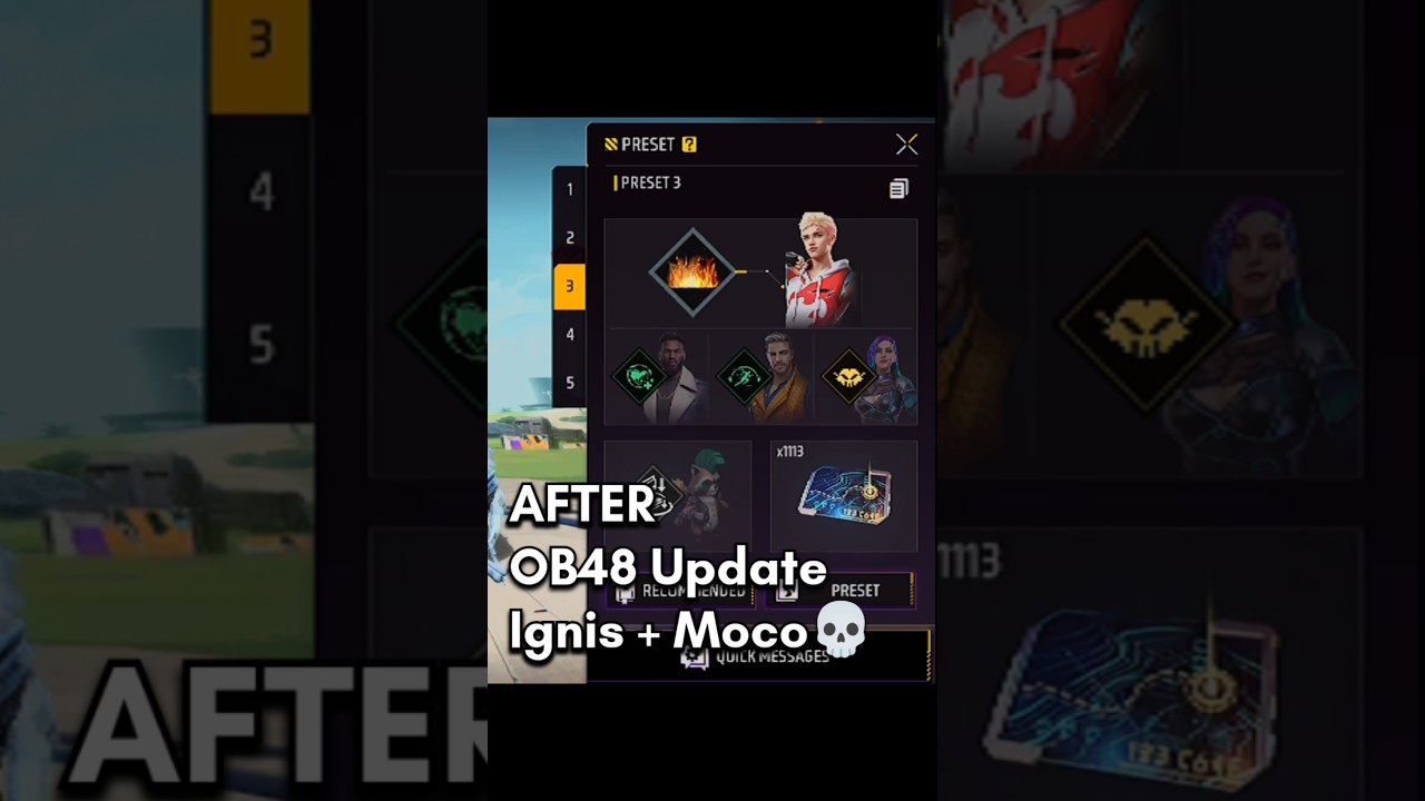 After OB48 Update New Character Changes🤩🔥||Free fire new update||