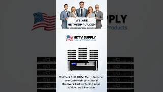 WolfPack 8x16 HDMI Matrix Switcher over CAT6 w/16-HDBaseT Receivers, Fast Switching