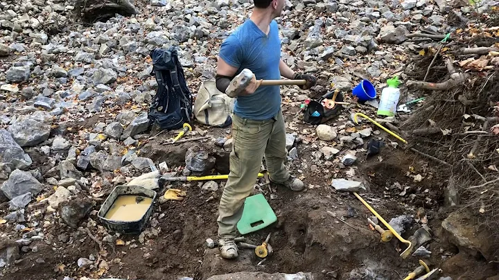 Digging for Herkimer Diamonds at Crystal Grove campground in St. Johnsville, NY.