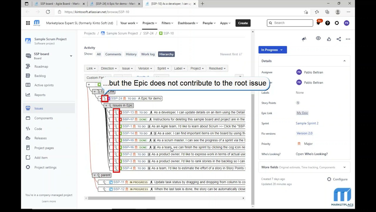 Links Hierarchy for Jira Tree View Tutorial YouTube