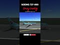 Crazy landing of the Boeing 737-800 Flight Simulator | Extreme Landing | #youtubeshorts #viral